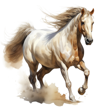 (s398-1-1I)  Watercolor Horse