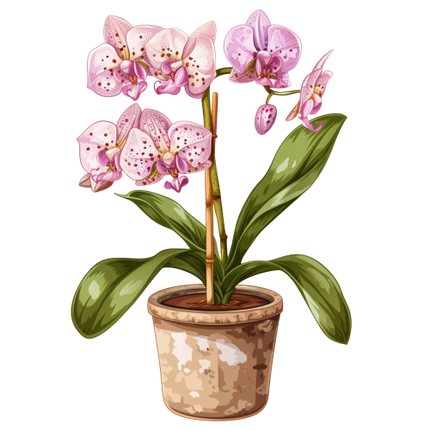 (125-03) Potted Orchids