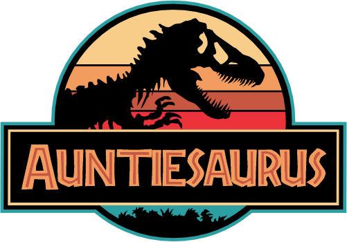 (244-07-C14) Retro Jurassic Family Dinosaur Custom