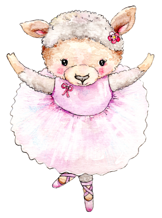 (105-1) Ballerina Animals