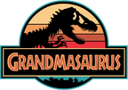 (244-07-C14) Retro Jurassic Family Dinosaur Custom