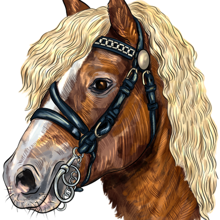 (s098-3-R)  Watercolor Horse