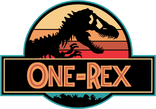 (244-07-C14) Retro Jurassic Family Dinosaur Custom