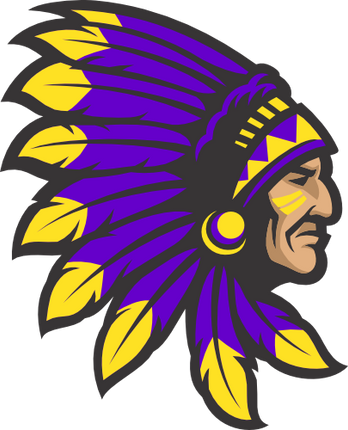 (145-1A-79-2) Native American Indian Brave Chief Mascot