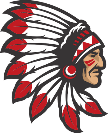 (145-1A-79-1) Native American Indian Brave Chief Mascot