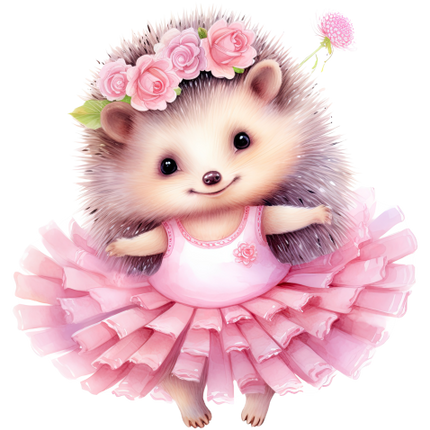 (105-2) Ballerina Hedgehog