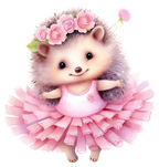 (105-3) Ballerina Animals
