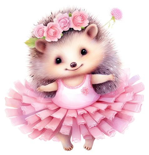 (105-2) Ballerina Hedgehog