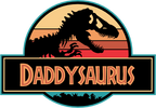 (244-07-C14) Retro Jurassic Family Dinosaur Custom