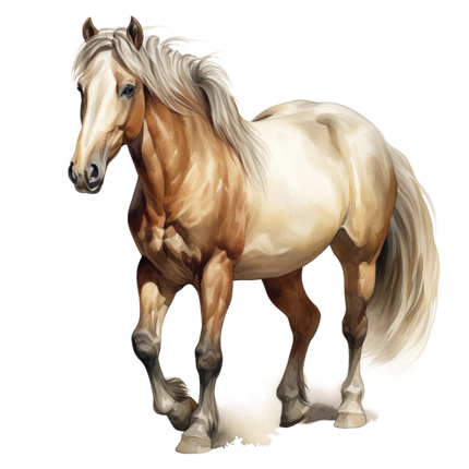 (s398-1-1H)  Watercolor Horse