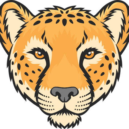 (s145-01-3Z) Cheetah Mascot