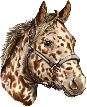 (s098-3-L)  Watercolor Horse