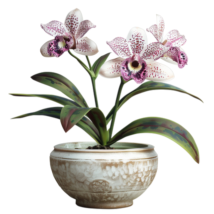 (125-03) Potted Orchids