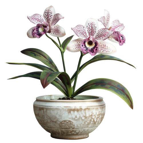 (125-03) Potted Orchids