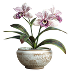 (125-03) Potted Orchids