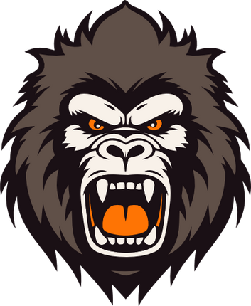 (s145-01-3W) Gorilla Mascot