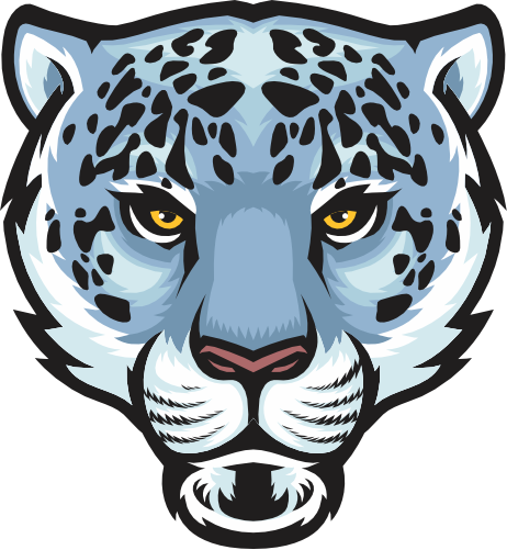 (145-01-3Q) Snow Leopard Mascot