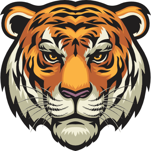 (s145-01-2J)  Tiger Mascot