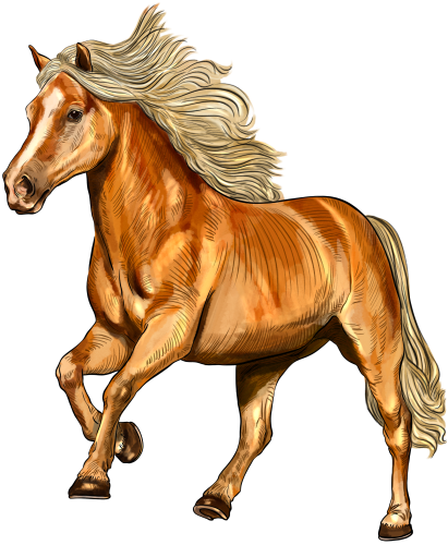 (s098-3-D)  Watercolor Horse