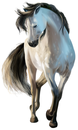 (s109-3-Q)  Watercolor Horse