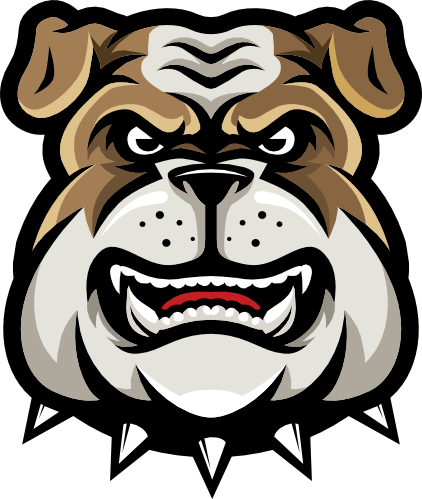 (145-1A-07) Bulldog Mascot