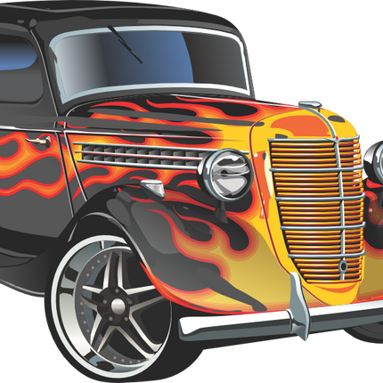 (106-2E) Hot Rod Car