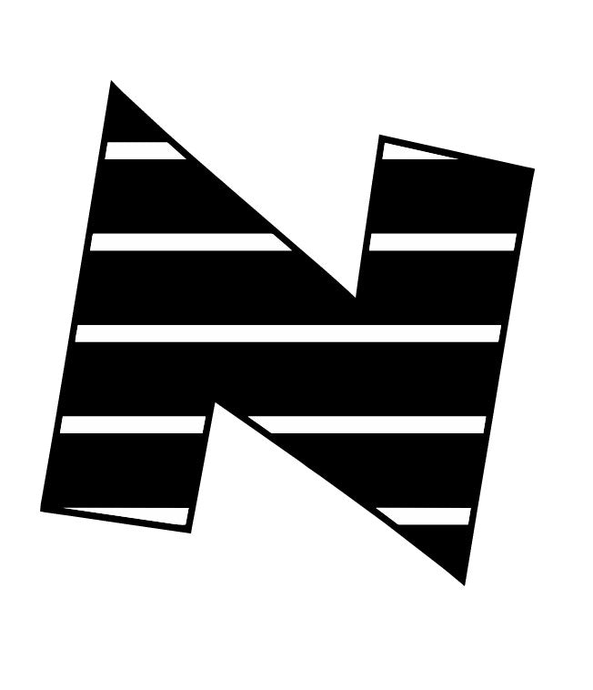 MLP-92 Letters Black N 2x2